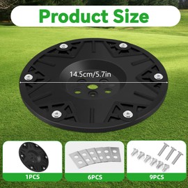 Robotic Lawnmower Tuning Blade Plate, Pack of 6 Blades Compatible with Worx Landroid M500 M700 WR167E WR141E Vision M600 Fibreglass Reinforced Blade Plate Robotic Lawnmower Accessories Garden Mower