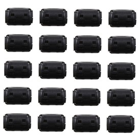 Operitacx 20 Pcs Ferrite Core Noise Suppressor Filter with Removable Clips for Power Audio Data Cables High Shielding for Improved Integrity