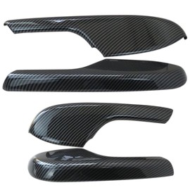 4Pcs Carbon Fiber Pattern Interior Door Armrest Panel Trim Cover Fits for Honda Civic 2016-2020