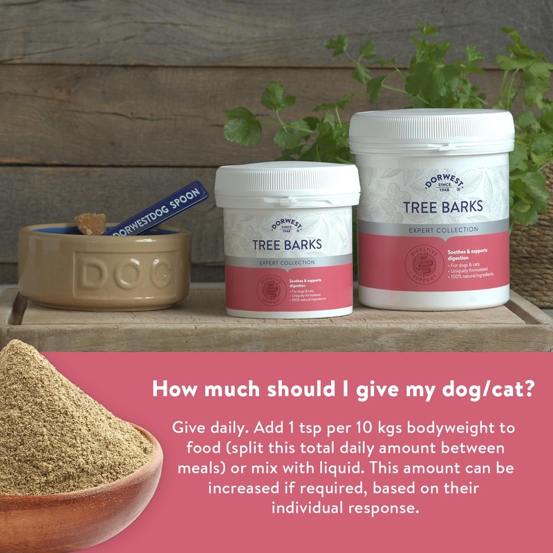 Dorwest Tree Barks Powder for Dogs and Cats, 100g, Slippery