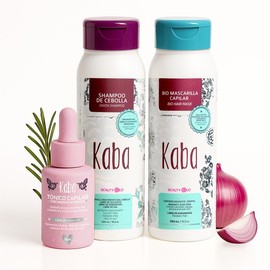 Kaba Hair Repair & Growth Kit – Hair Tonic, Onion Shampoo & Bio-Mask for Hair Strengthening, Growth, Frizz Control, and Repair