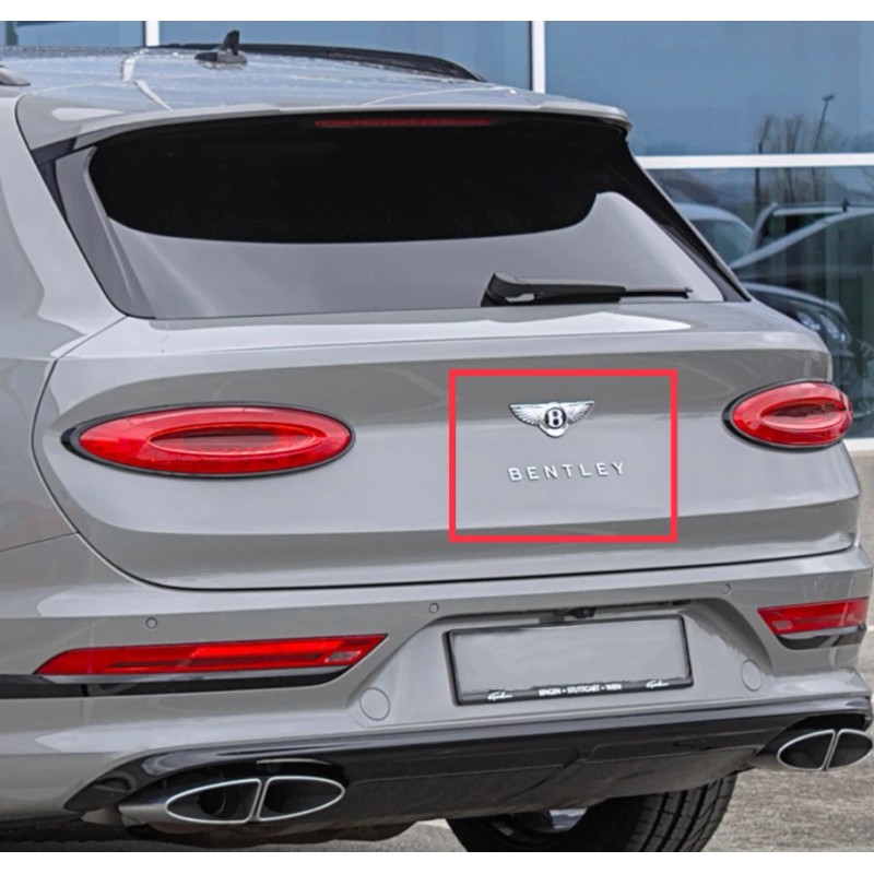 BENTLEY BENTAYGA CHROME TRUNK LOGO / 3SA853675 GENUINE OEM