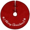 N&T NIETING Burlap Christmas Tree Skirt, 30 Inches Rustic Xmas