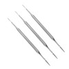 WOONEKY 3pcs Toenail File Tool Professional Nail Cleaning Instrument Double-ended