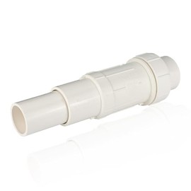 EFIELD 1-1/4-inch PVC Expansion Repair Coupling for Broken or Cracked Pipe, Schedule 40, White (1 1/4-inch),(PVC031)