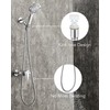 Singing Rain 71 inches Kink-Less Chromed Flexible Stainless Steel Shower