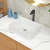 Lordear Bathroom Vessel Sink With Faucet Combo 19 x15 Inch