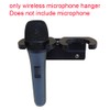 Fiacvrs Microphone Holder, Wireless Microphone Holder for Mic Stand Wall