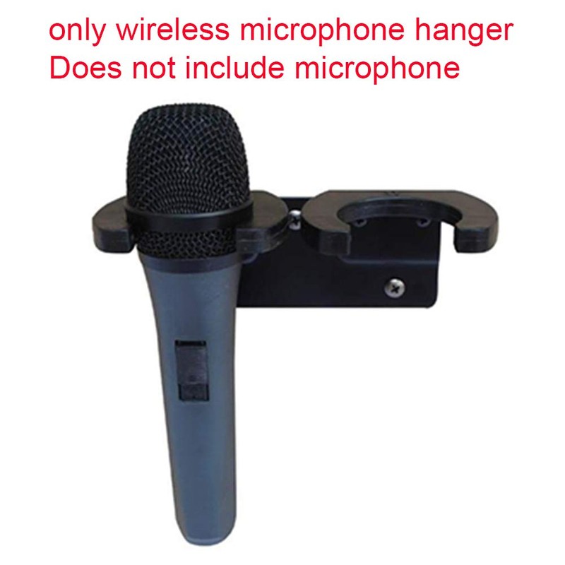 Fiacvrs Microphone Holder, Wireless Microphone Holder for Mic Stand Wall