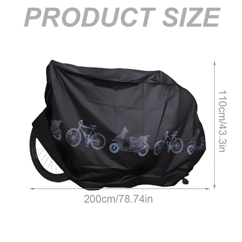 GXGM Bicycle Tarpaulin, Bicycle Cover, Waterproof, Bicycle Protective Cover, Bicycle