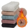 Loritta 5 Pairs Womens Wool Socks Thermal Thick Socks Casual