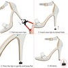 sourcing map 4 Pcs Black Plastic Shoes High Heel Tips