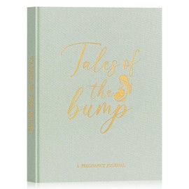 Lanpn My Pregnancy Journal Memory Book for First Time Mom, 156 Page Pregnant Announcement Must Have Planner Scrapbook, Mom to Be Keepsake Gift Pregnancy Tracking Diary for Expecting Parent Sage Green