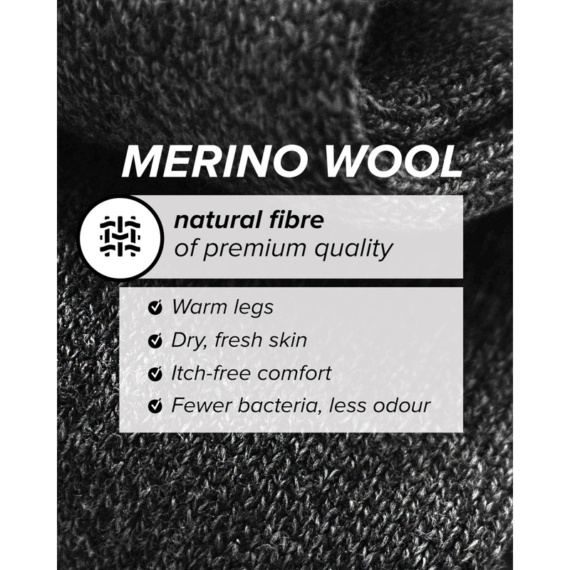vitsocks Men's 80% MERINO Wool Fine Warm Socks (3 PAIRS)