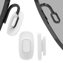 Eazean 5 Pairs Slip in Replacement Nose Pads Push in Square Silicone Nose Pieces Guards for Glasses Eyeglasses Sunglasses