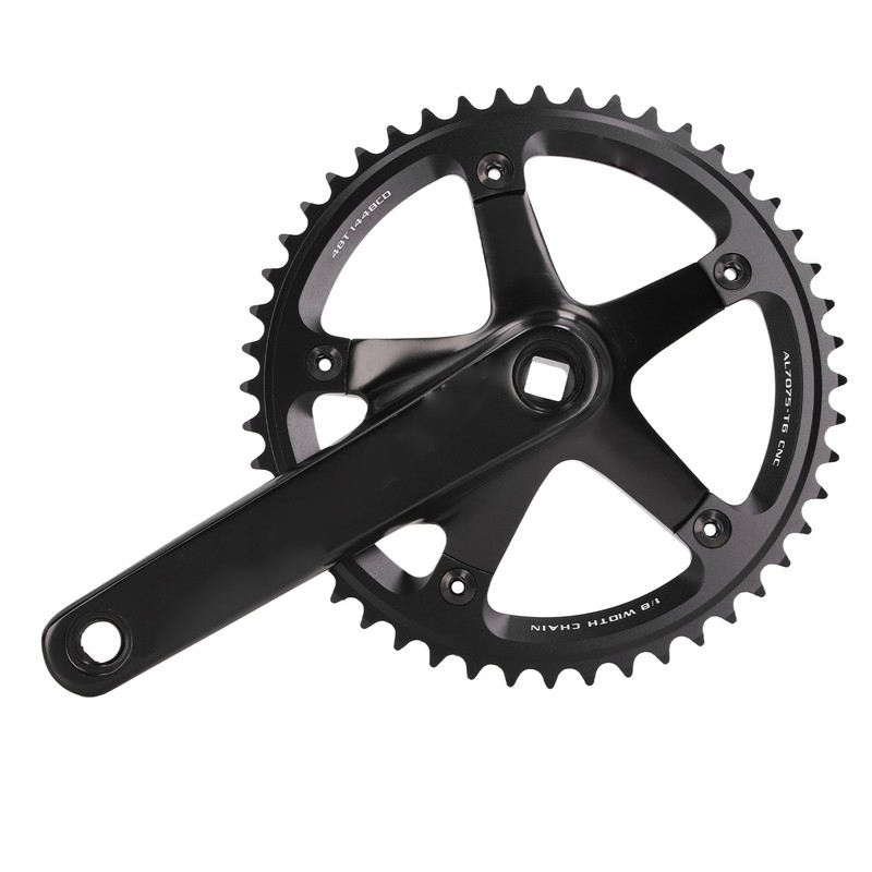 Aluminum Alloy 144 BCD 48T Single Speed Crankset Bike Crank