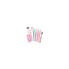 Kit 6pzs Pinzas Para Cejas Profesionales Con Tijera Curvadas