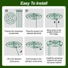 Elefama 8 Pack Peony Cages and Supports with Plant Support