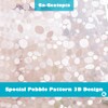 Ga-Geetopia Extra Long - EVA Clear Shower Curtain Liner, Pebble