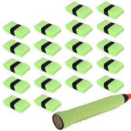 Hantox Grip Tape for Rackets, 20 Pieces, Anti-Slip, Shock Absorbent, Sweat Absorbent, Breathable, Perforated Grip, Replacement, Tennis, Golf, Badminton, Moist Grip