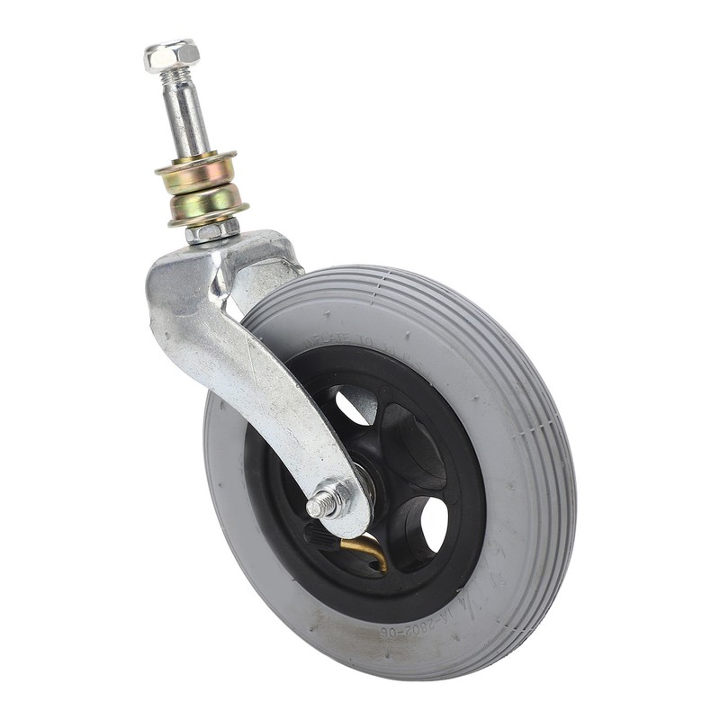 Wheelchair Replacement Wheel Grey 6 Inch PU Inflatable Universal Wheelchair