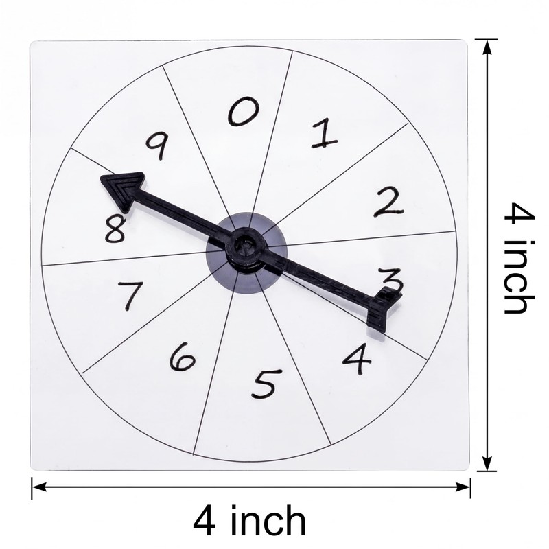 Gejoy Transparent Spinners Bulk for Classroom Clear Spinners Dry Erase