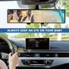 Car HD Rearview Mirrors 12 Inch, Interior Clip-on Panoramic Rear