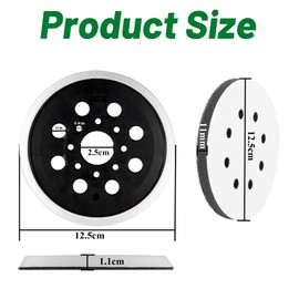 125 mm Sanding Disc for Bosch PEX 220 A GEX 125-1 AE PEX 220 AE Skil 7402/7490 8-Hole Sanding Polishing Disc Accessories with Velcro Sanding Disc Bosch Sanding Plate Accessories for Random Orbital