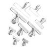 9Pcs Stainless Steel Food Storage Bag Sealing Chip MultiPurpose Air