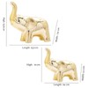 JIMBON A Pair Gold Elephant Statue Home Decor,Modern Style Figurines,Sculpture
