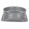 PATIKIL 8 Inch Duct Connector Flange, Metal Straight Pipe Flange
