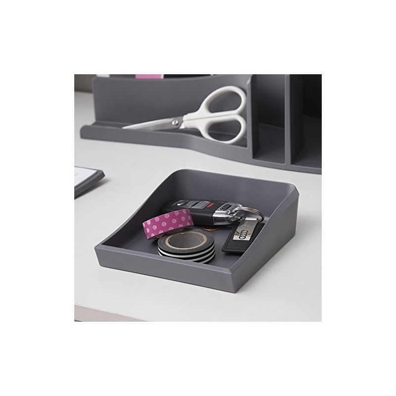 Silhouette Spaces Nook Desk Tray, 5.9" x 1.6" x 5.4",