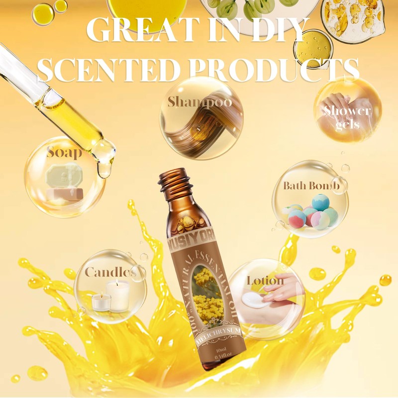 wusiyork Helichrysum Essential Oil 10ML - 100% Pure and Natural