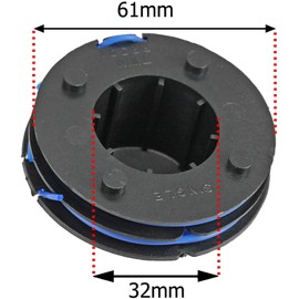 SPARES2GO Line & Spool Compatible with MacAllister GT2535S MGTP300P Strimmer Trimmer (Pack of 2)