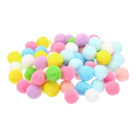 PATIKIL 1inch Pom Poms for Crafts, 70Pcs Fuzzy Pastel Pom Pom Balls for Art Supplies DIY Creative Craft Material Handicraft Decorations, Colorful