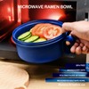 RORBAM Ramen Cooker,Microwave Ramen Bowl,Ramen Noodle Bowl 48 oz, College