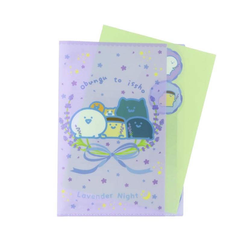 Sunstar Stationery S2173123 Stationery Goods, Clear File, 5 Pockets, Relax