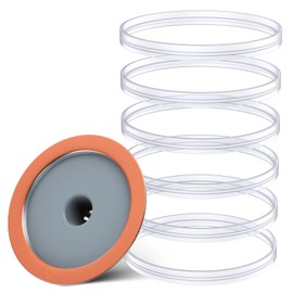 Reusable k Cup Coffee Filters,Universal stainless steel Refillable k Cups Filter Use for Keurig 2.0 and 1.0 Coffee Makers-brewers (6 seals & one lid)