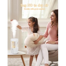 RooXchowla Anti Gravity Humidifier,Water Drop Humidifier ，Drip Drop Humidifier with Night Light,Rain Cloud Humidifierhigh-capacity Silent humidifier for Bedroom/Baby Nursery/Bathroom//Living Room.