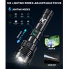 Grentay Grey&Black LED Flashlights High Lumens, 4500000LM Tactical Flashlight Rechargeable