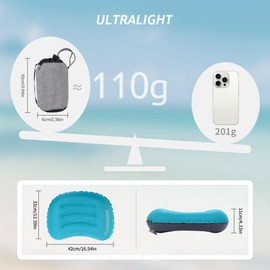 Naturehike Ultra Light TPU Travel Inflatable Pillow U-Shaped Neck Support Pillow for Outdoor Camping Portable Travel Pillow with Optimal Support Ideal for Travel and Sleep On the Go