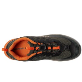 Merrell Agility Peak Sneaker, Olive/Black/Orange, 4 US Unisex Big Kid