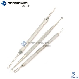 ODM Clear mouth acne needle set cell clamp pull black head artifact beauty Tool 3Pcs