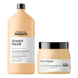 Kit Loreal Absolut Repair Gold Shampoo 1500 Mascara 500ml