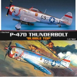 Academy Plastic Model 1:72 P-47D Bubble Top (12491) / 아카데미 프라모델 1대72 P-47D 버블 탑 (12491)