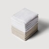 JAJU [JAJU] Quick-Drying Bamboo Face Towel 10pcs 35x75cm White, Beige