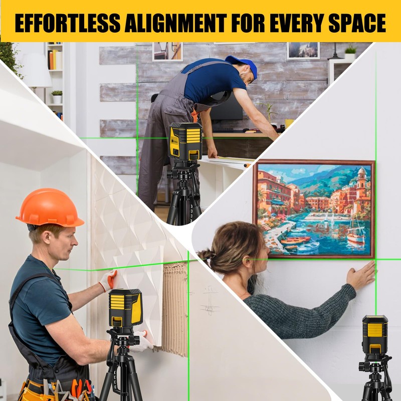 Laser Level with Tripod, Green Cross Line Laser Lever with
