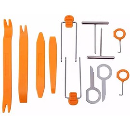 Kit de Palanca de Herramientas de Extracción de Radio,Kit de Montaje y Desmontaje de Panel de Clip/Tablero,Kit de Herramienta de Palanca de Reparación de Extracción de Panel de Plástico para Automóvil