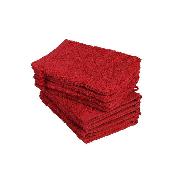 Pack of 10 Wash Mitts, 15 x 21 cm, 100%