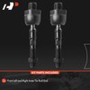 A-Premium 2 x Front Inner Tie Rod Ends, Compatible with